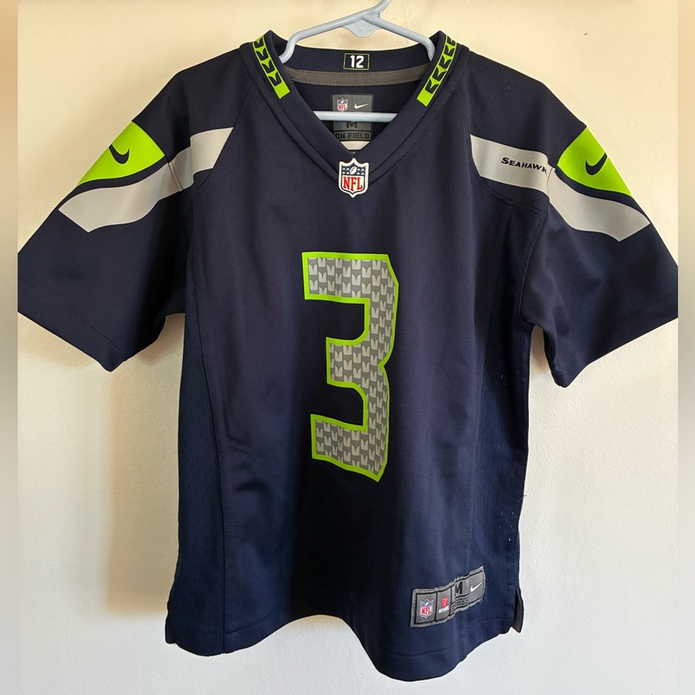 Official NFL Seattle Seahawks jersey, #3 Russell Wilson, kids M